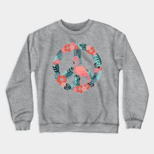 Peace Love Flamingo Crewneck Sweatshirt